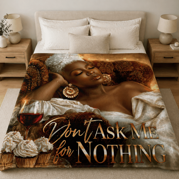 Don't Ask Me for Nothing Blanket | Soft Power (Cream Elegance Edition)