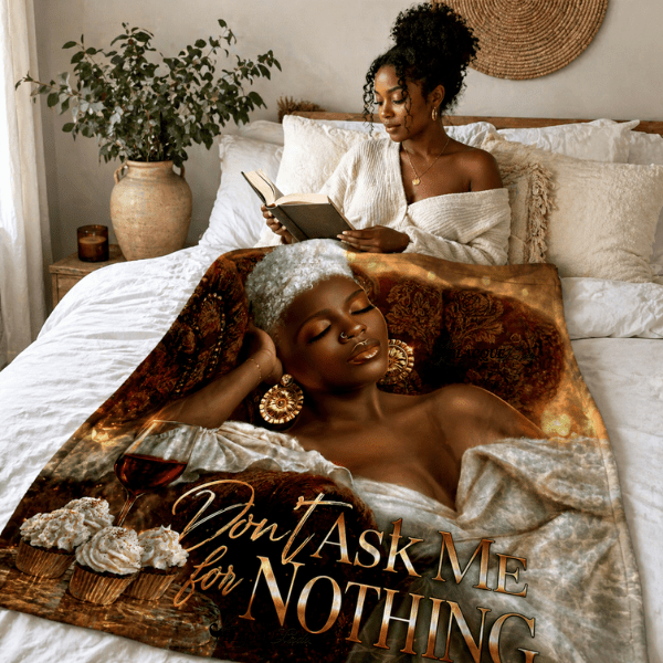 Don't Ask Me for Nothing Blanket | Soft Power (Cream Elegance Edition)