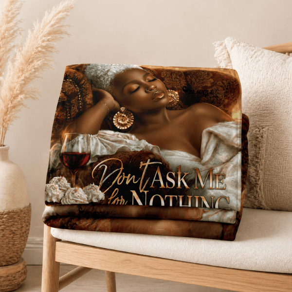 Don't Ask Me for Nothing Blanket | Soft Power (Cream Elegance Edition)
