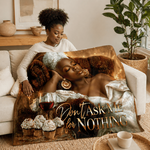 Don't Ask Me for Nothing Blanket | Soft Power (Cream Elegance Edition)