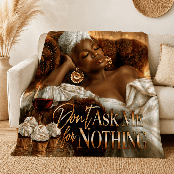 Don't Ask Me for Nothing Blanket | Soft Power (Cream Elegance Edition)