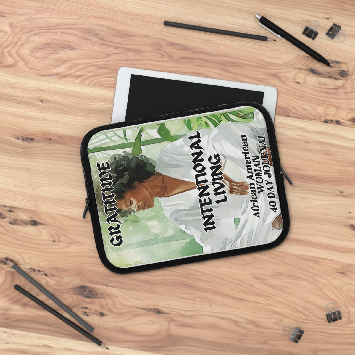 Afrocentric Gratitude & Intentional Living Laptop Sleeve