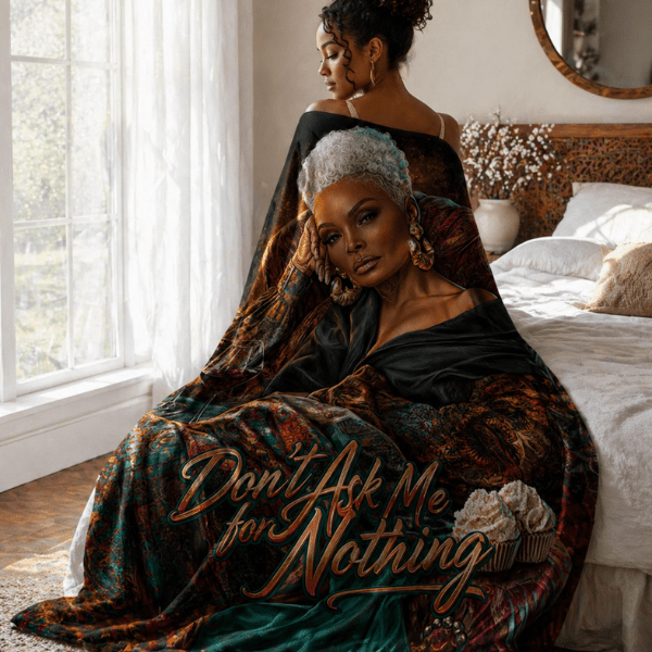 Don't Ask Me for Nothing Blanket | Golden Energy (Emerald Luxe Edition)