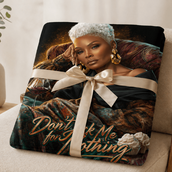 Don't Ask Me for Nothing Blanket | Golden Energy (Emerald Luxe Edition)