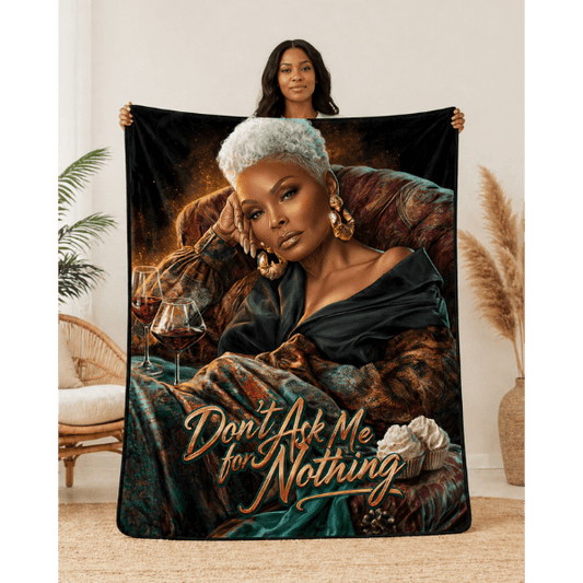 Don't Ask Me for Nothing Blanket | Golden Energy (Emerald Luxe Edition)